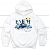 Matthew 17:20 Faith Can Move Mountains Hoodie White / S