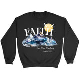 Matthew 17:20 Faith Can Move Mountains Sweatshirt Black / S