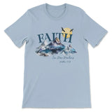 Matthew 17:20 Faith Can Move Mountains T-shirt Light Blue / S