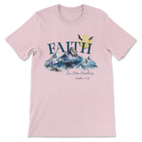 Matthew 17:20 Faith Can Move Mountains T-shirt Pink / S