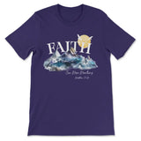 Matthew 17:20 Faith Can Move Mountains T-shirt Team Purple / S