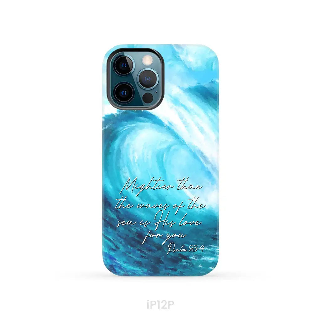 Mightier than the waves of the sea Christian phone case iPhone 12 Pro / Tough Case