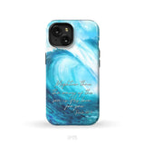 Mightier than the waves of the sea Christian phone case iPhone 15 / Tough Case