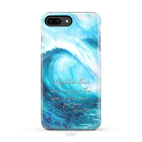 Mightier than the waves of the sea Christian phone case iPhone 8 Plus / Tough Case
