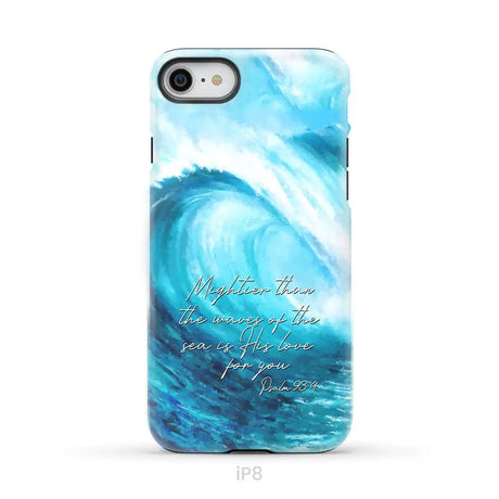 Mightier than the waves of the sea Christian phone case iPhone 8 / Tough Case
