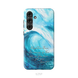Mightier than the waves of the sea Christian phone case Samsung Galaxy S25 Plus / Tough Case