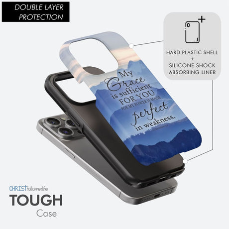 My grace is sufficient for you 2 Corinthians 12:9 phone case