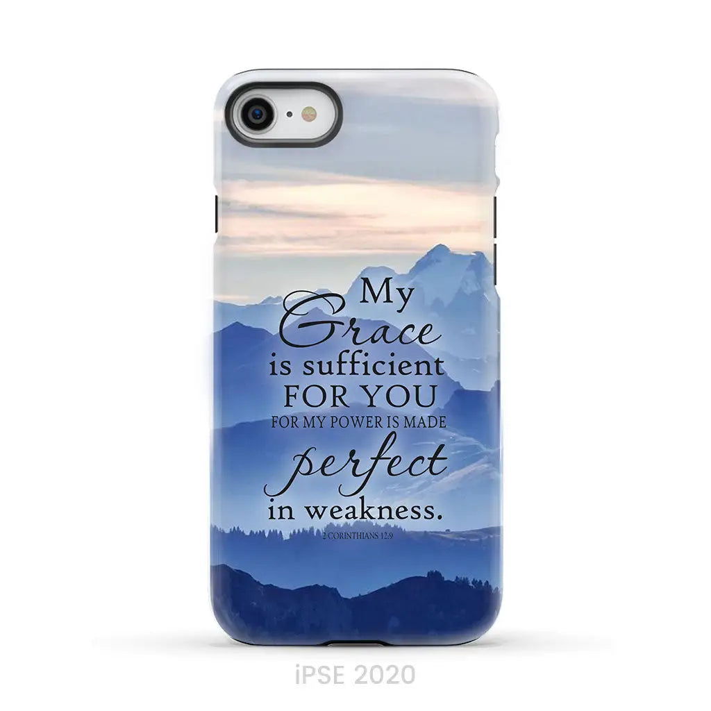 My grace is sufficient for you 2 Corinthians 12:9 phone case iPhone SE 2020 / Tough Case