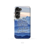 My grace is sufficient for you 2 Corinthians 12:9 phone case Samsung Galaxy S23 (Not for S23 FE) / Tough Case