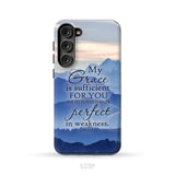 My grace is sufficient for you 2 Corinthians 12:9 phone case Samsung Galaxy S23 Plus / Tough Case