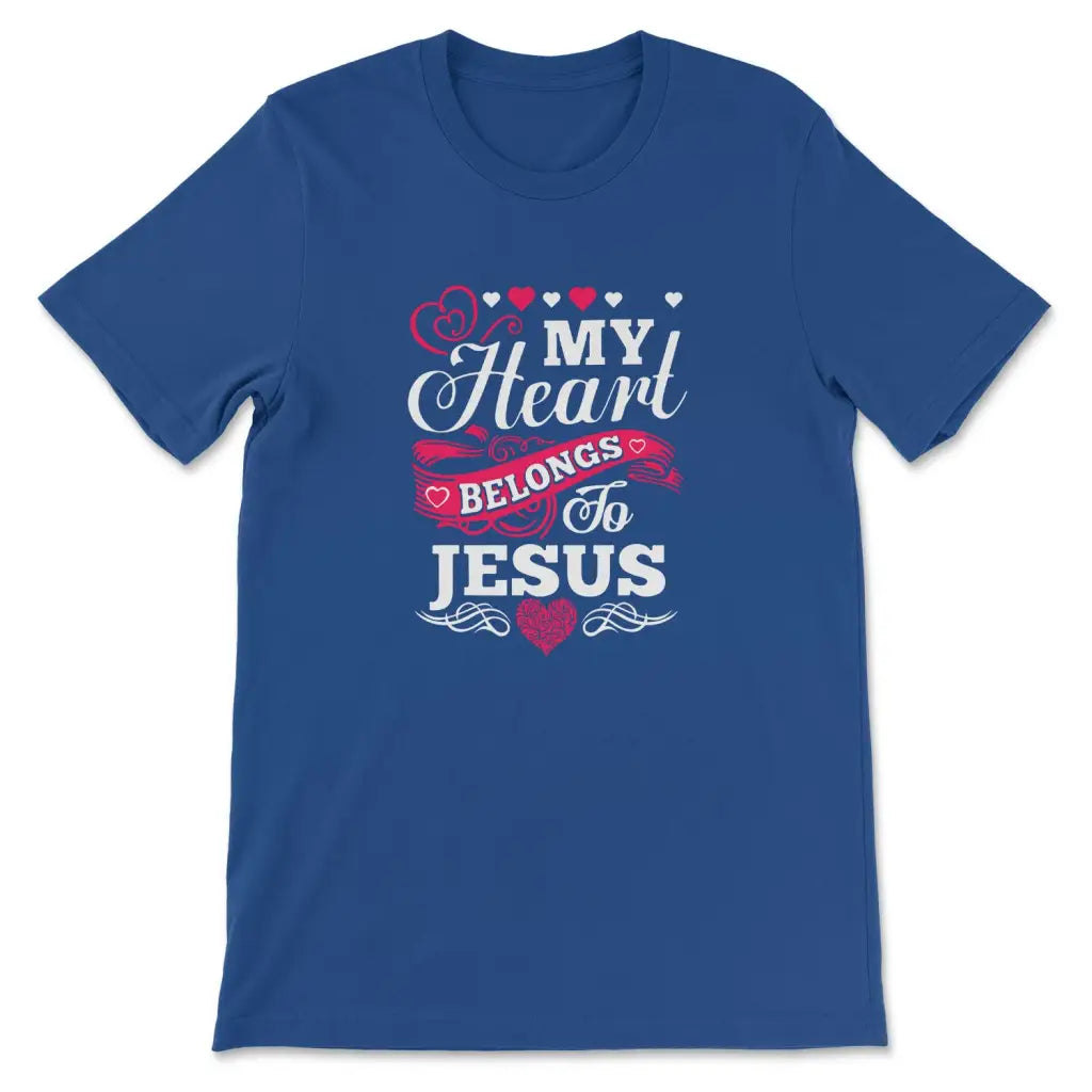 My Heart Belongs To Jesus T-shirt True Royal / S