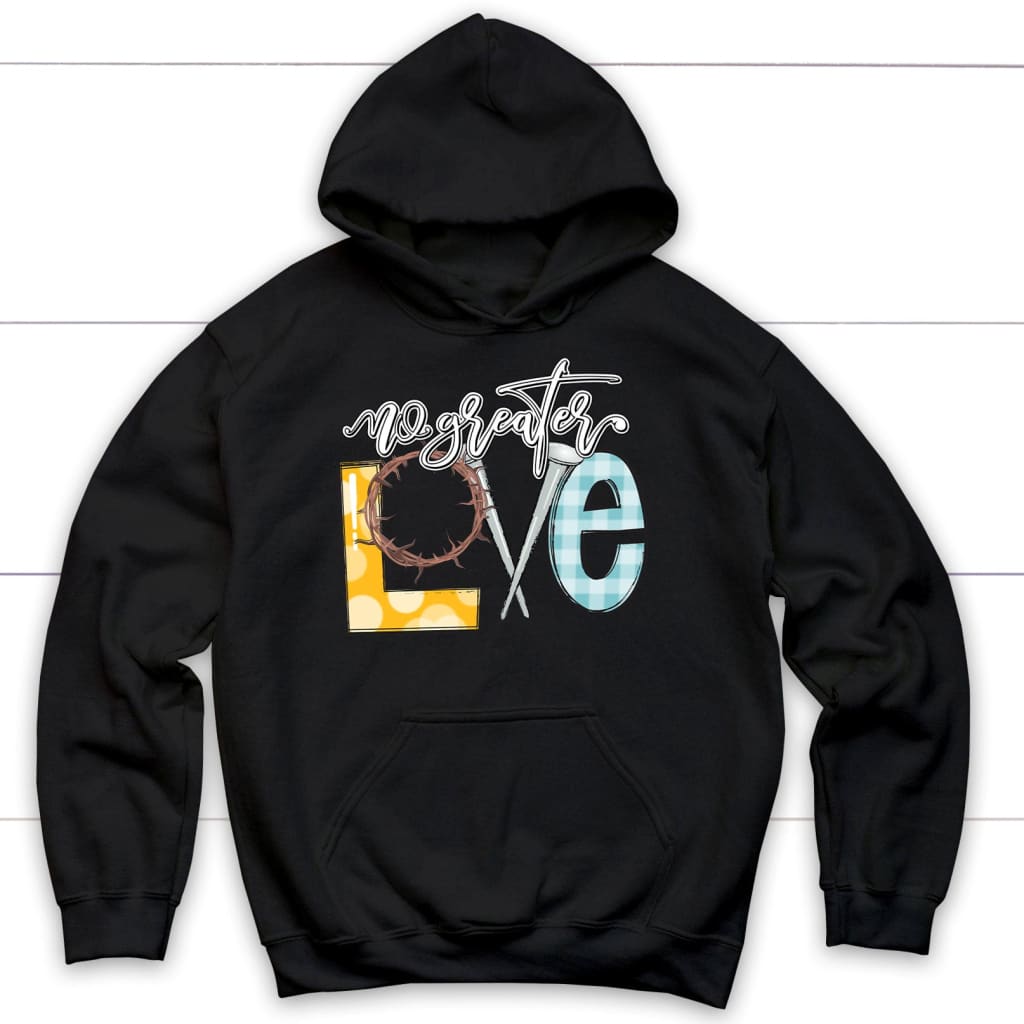No Greater Love Hoodie Black / S