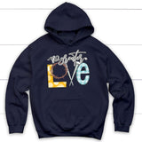 No Greater Love Hoodie Navy / S