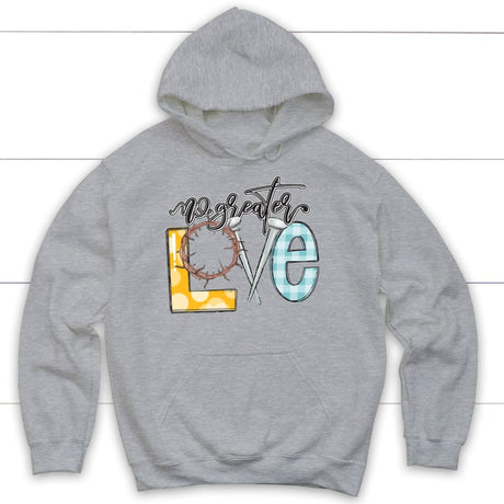 No Greater Love Hoodie Sport Grey / S