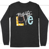 No Greater Love Long Sleeve Shirt Dark Grey Heather / S