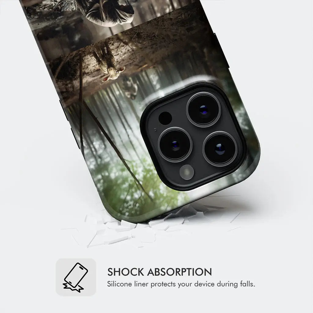 (No Text) He Ran He Rescued He Carried Phone Case