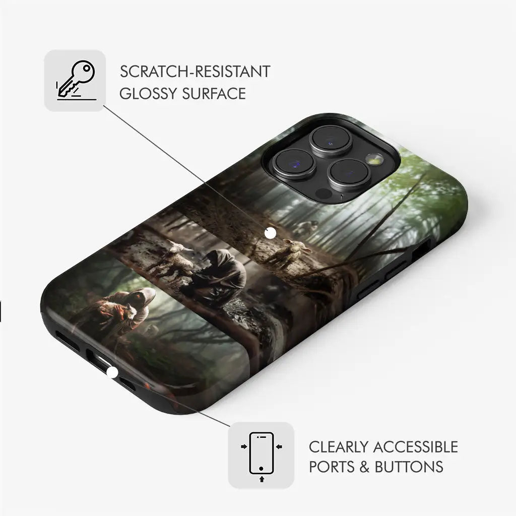 (No Text) He Ran He Rescued He Carried Phone Case