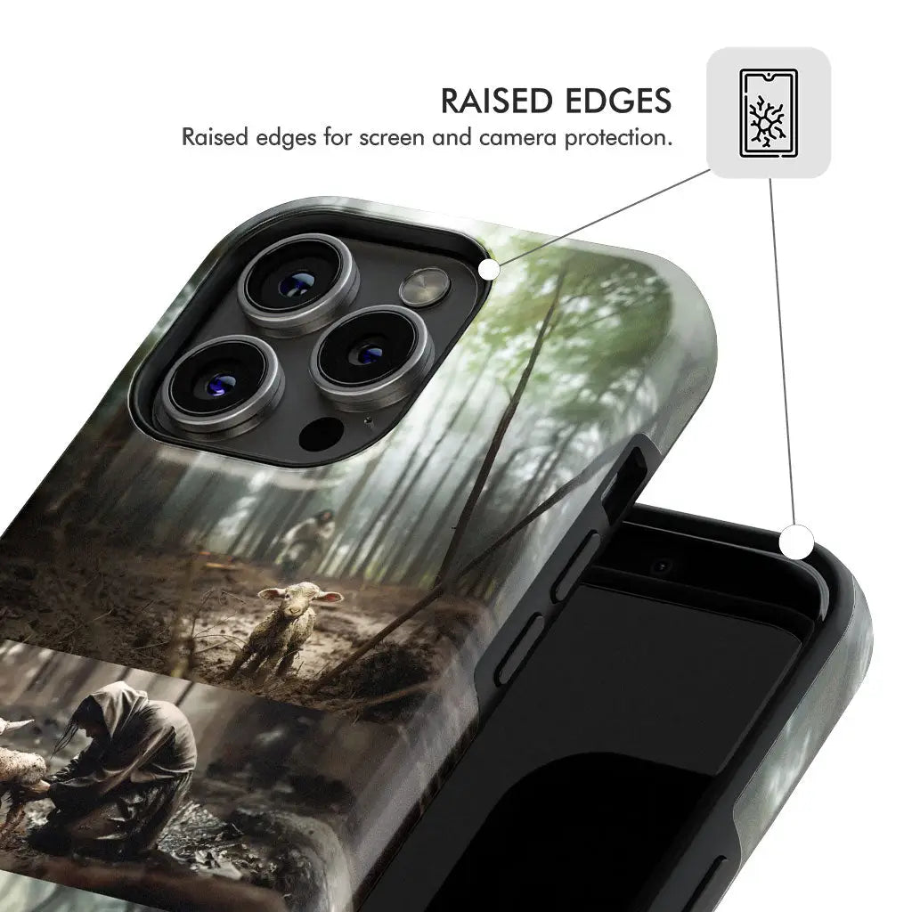 (No Text) He Ran He Rescued He Carried Phone Case