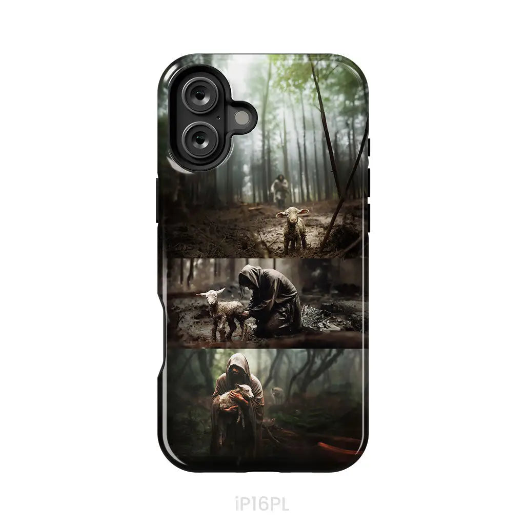 (No Text) He Ran He Rescued He Carried Phone Case iPhone 16 Plus / Tough Case