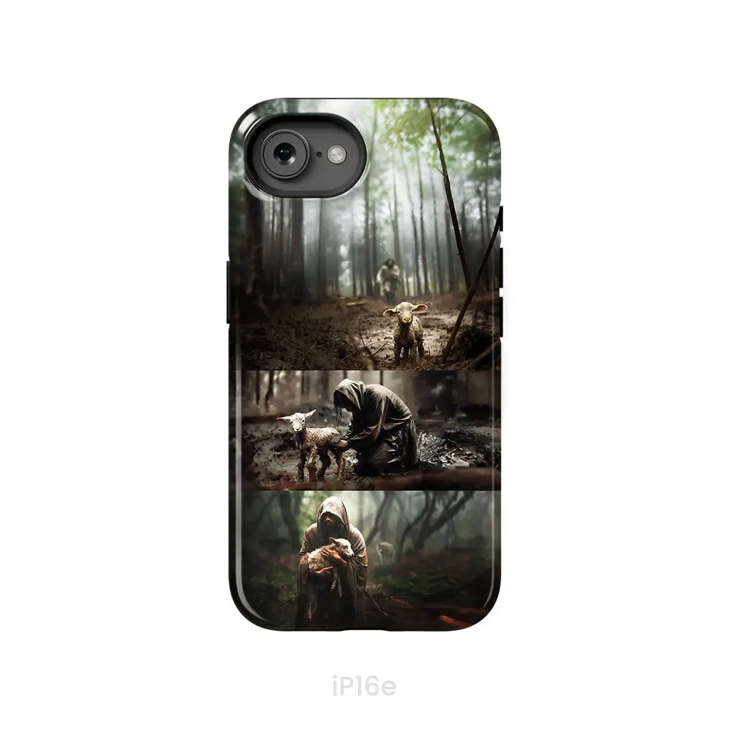 (No Text) He Ran He Rescued He Carried Phone Case iPhone 16e / Tough Case