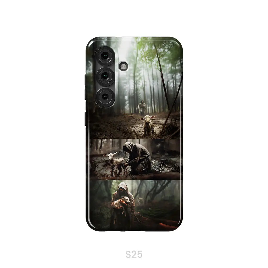 (No Text) He Ran He Rescued He Carried Phone Case Samsung Galaxy S25 / Tough Case