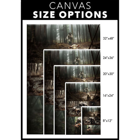(No Text) He Ran, He Rescued, He Carried Wall Art Canvas Size Options