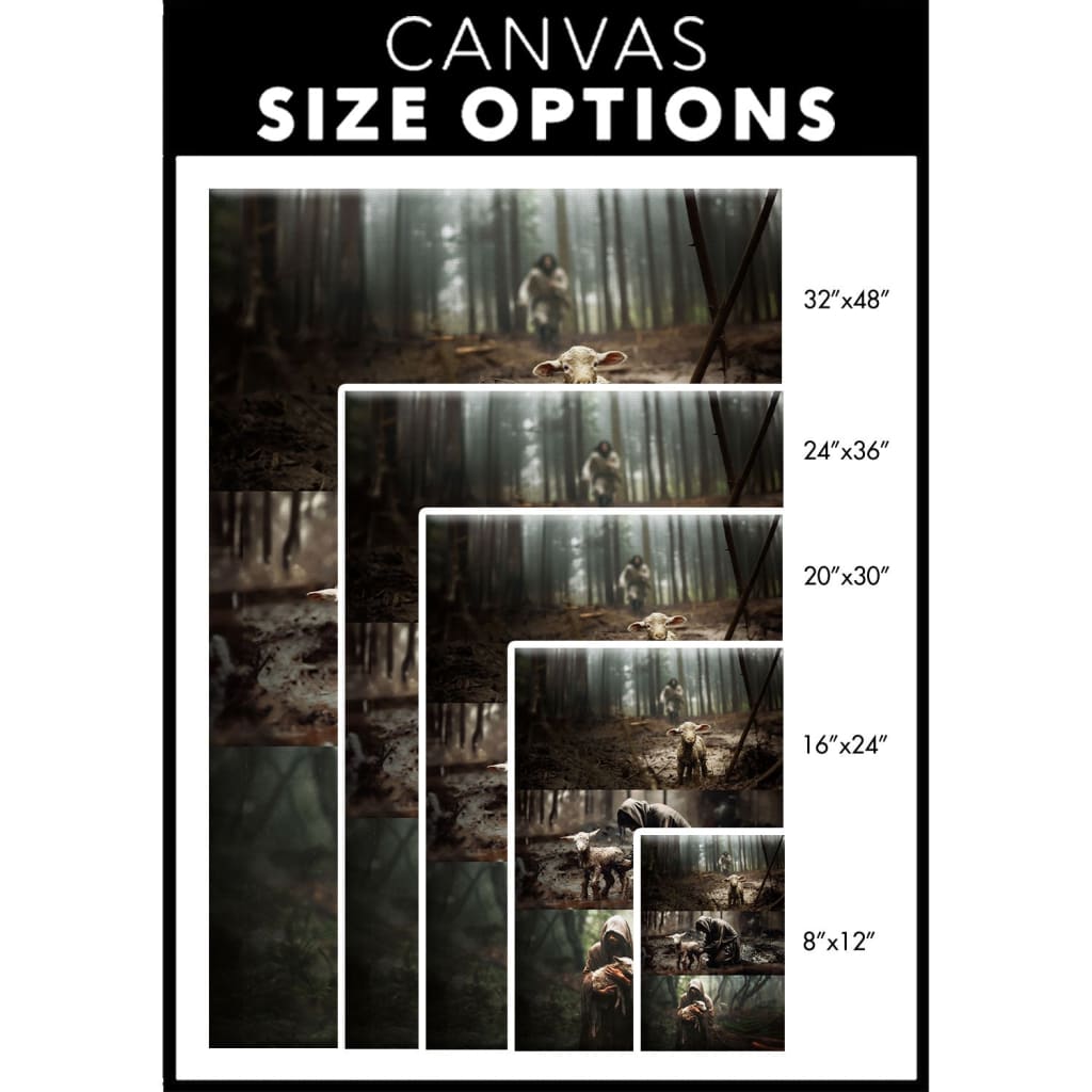 (No Text) He Ran, He Rescued, He Carried Wall Art Canvas Size Options