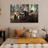 (No Text) He Ran He Rescued He Carried Wall Art Canvas Print