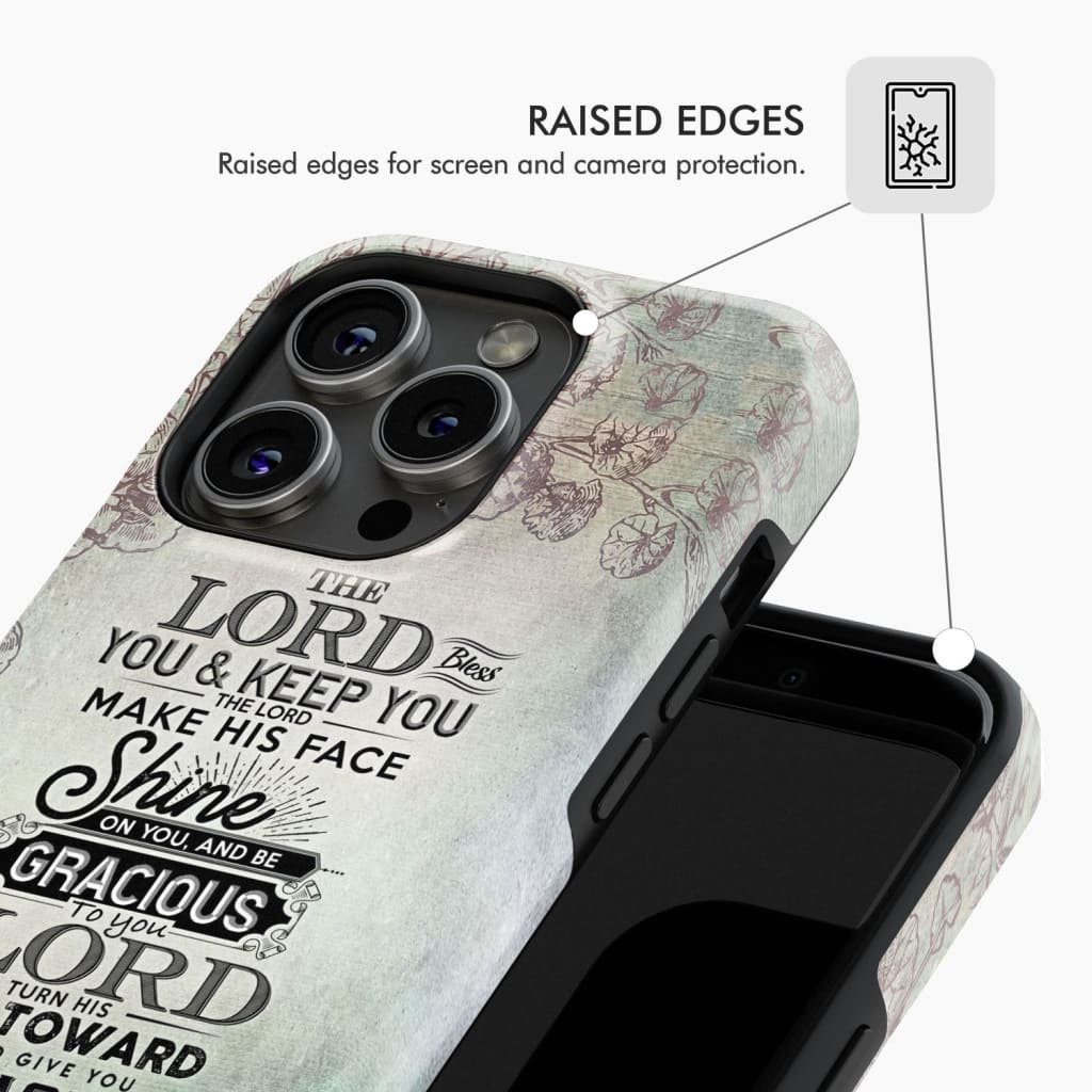 Numbers 6:24 - 26 The Lord bless you and keep phone case Christian cases