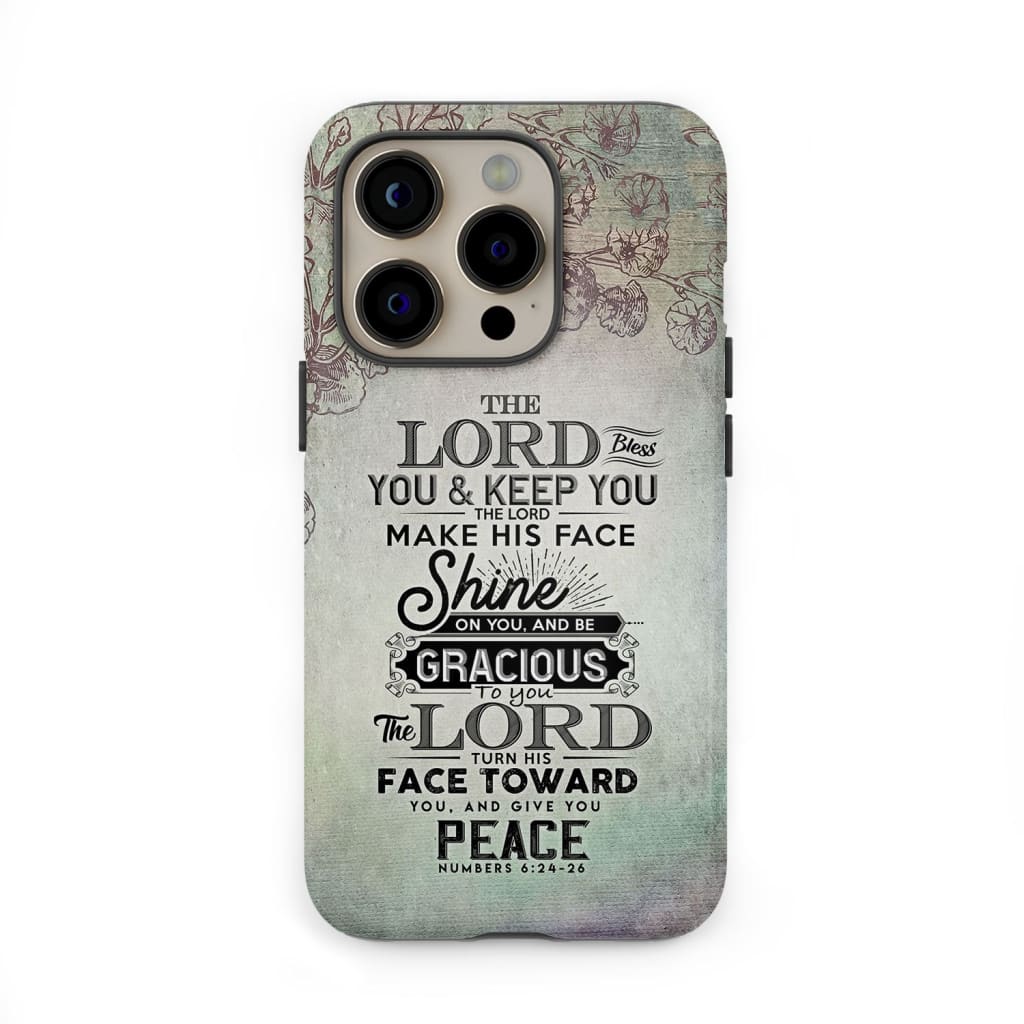 Numbers 6:24 - 26 The Lord bless you and keep phone case Christian cases