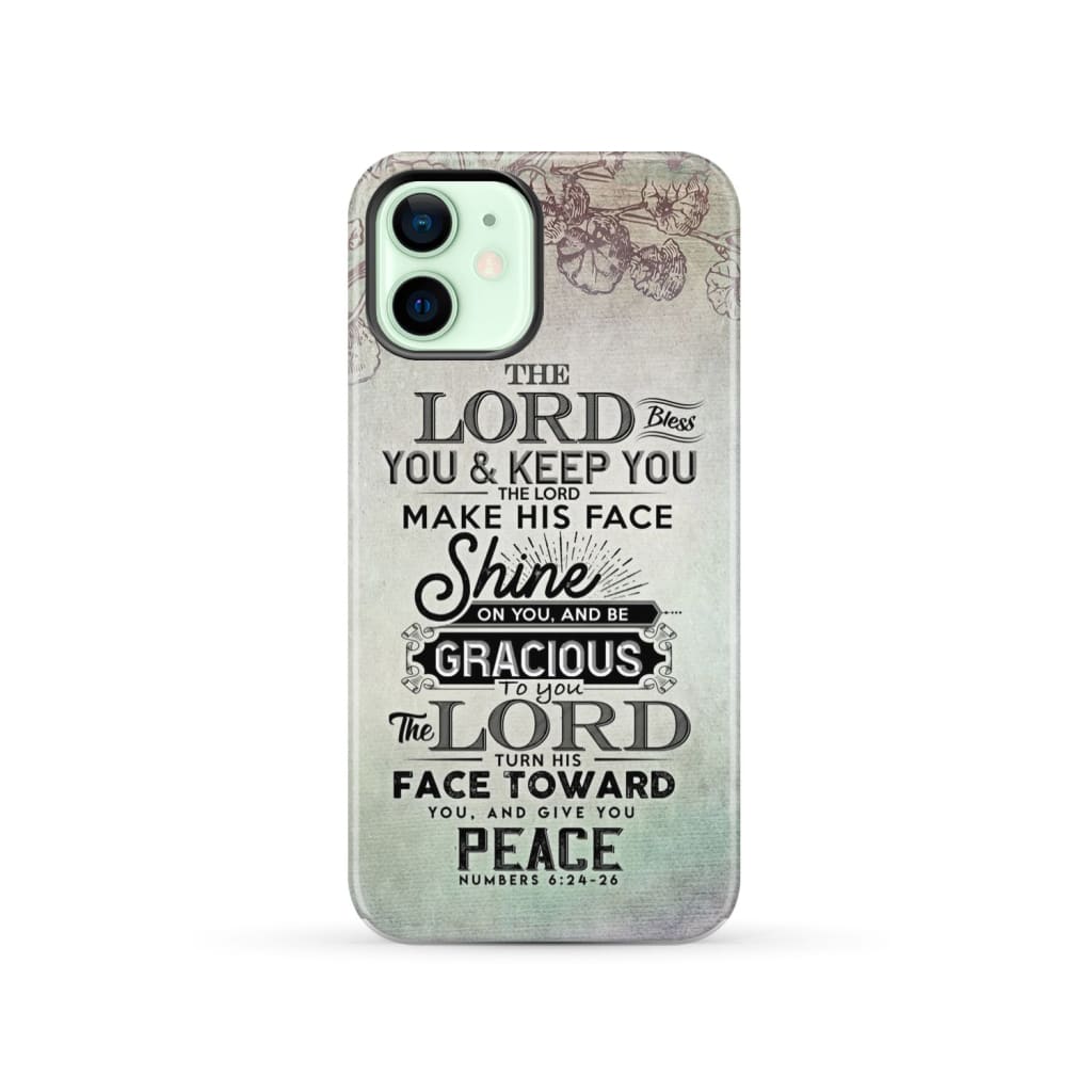 Numbers 6:24 - 26 The Lord bless you and keep phone case Christian cases iPhone 12 / Tough