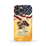 One nation under God American flag cross phone case iPhone 13 Pro Max / Tough Case