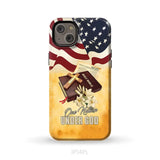 One nation under God American flag cross phone case iPhone 14 Plus / Tough Case
