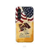 One nation under God American flag cross phone case Samsung Galaxy S25 / Tough Case