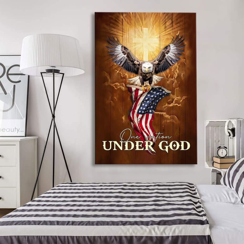 American Flag in USA Metal Wall Art