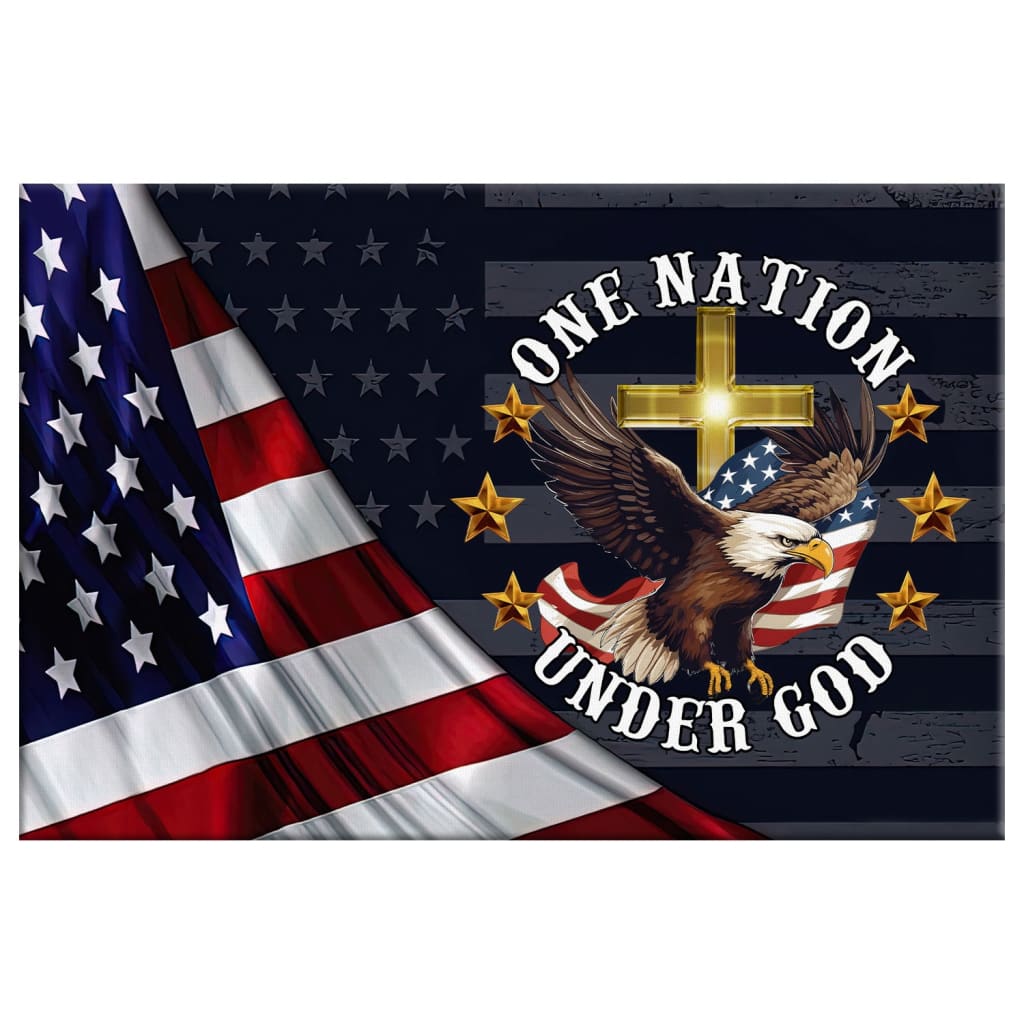 Below. God One Nation Under God Painting