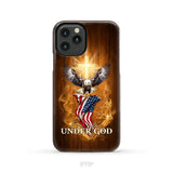 One Nation Under God Bald Eagle With American Flag Phone Case iPhone 11 Pro / Tough Case
