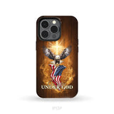One Nation Under God Bald Eagle With American Flag Phone Case iPhone 13 Pro / Tough Case