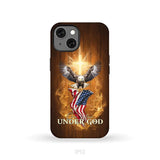 One Nation Under God Bald Eagle With American Flag Phone Case iPhone 13 / Tough Case