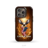 One Nation Under God Bald Eagle With American Flag Phone Case iPhone 14 Pro / Tough Case