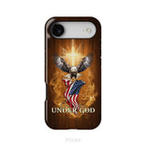 One Nation Under God Bald Eagle With American Flag Phone Case iPhone 17 Air / Tough Case