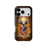 One Nation Under God Bald Eagle With American Flag Phone Case iPhone 17 Pro / Tough Case