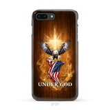 One Nation Under God Bald Eagle With American Flag Phone Case iPhone 7 Plus / Tough Case