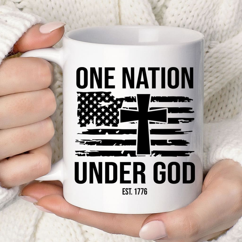 One nation under God Est 1776 coffee mug 11 oz