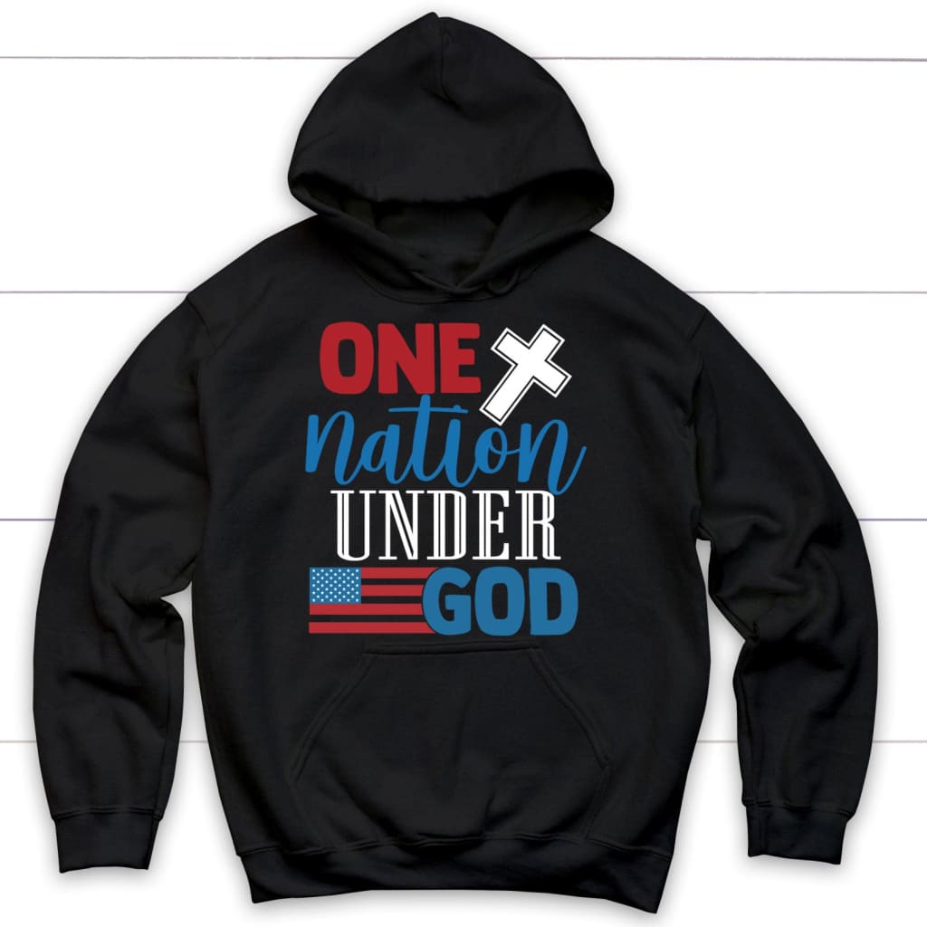 One nation under God Hoodie Black / S