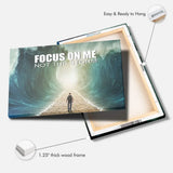 Parting of the Red Sea Focus On Me Not The Storm Christian Wall Art Canvas