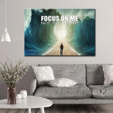 Parting of the Red Sea Focus On Me Not The Storm Christian Wall Art Canvas