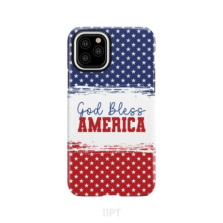 Patriotic Christian phone case: God bless America iPhone 11 Pro / Tough Case