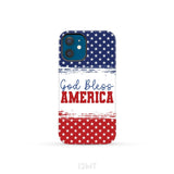 Patriotic Christian phone case: God bless America iPhone 12 Mini / Tough Case