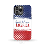 Patriotic Christian phone case: God bless America iPhone 13 Pro Max / Tough Case